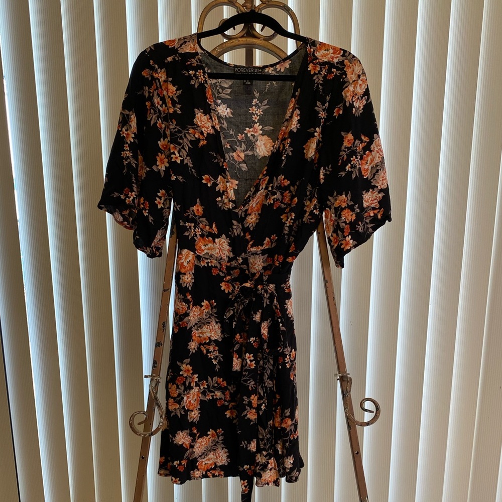 Floral Wrap Dress